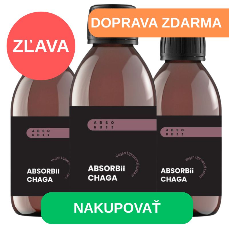 Zlava 3x ABSORBii CHAGA 200 ml
